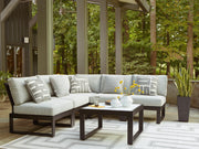 Sam's Furniture - Ashley Furniture - Beachloft Outdoor - 5-Piece Outdoor Sectional / Black/Gray - P490P2