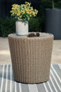 Sam's Furniture - Ashley Furniture - Danson Outdoor - Swivel Lounge w/Cushion (Set of 2) / Beige - P505-821