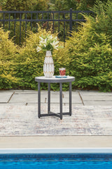 Sam's Furniture - Ashley Furniture - Ocean Beach Outdoor - Round End Table / Gray - PCP510-706