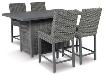 Palazzo Outdoor Counter Height Dining Table with 6 Barstools