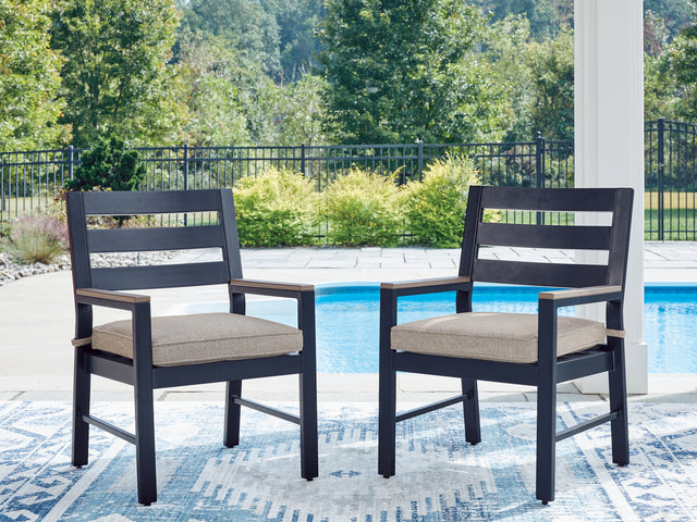 Sam's Furniture - Ashley Furniture - East Beach Outdoor - Arm Chair With Cushion (Set of 2) - PCP587-601A