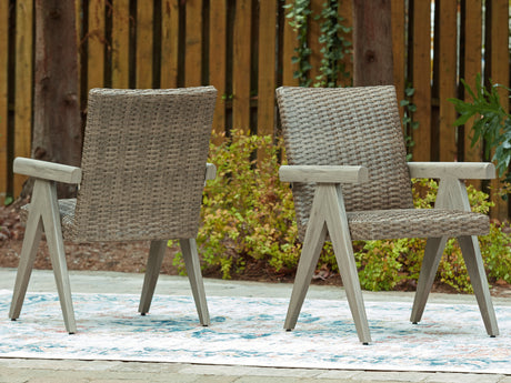 Sam's Furniture - Ashley Furniture - Cliff Trails Outdoor - Arm Chair (Set of 2) / Beige - PCP690-601A