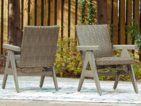 Sam's Furniture - Ashley Furniture - Cliff Trails Outdoor - Rocking Arm Chair (Set of 2) / Beige - PCP690-602A