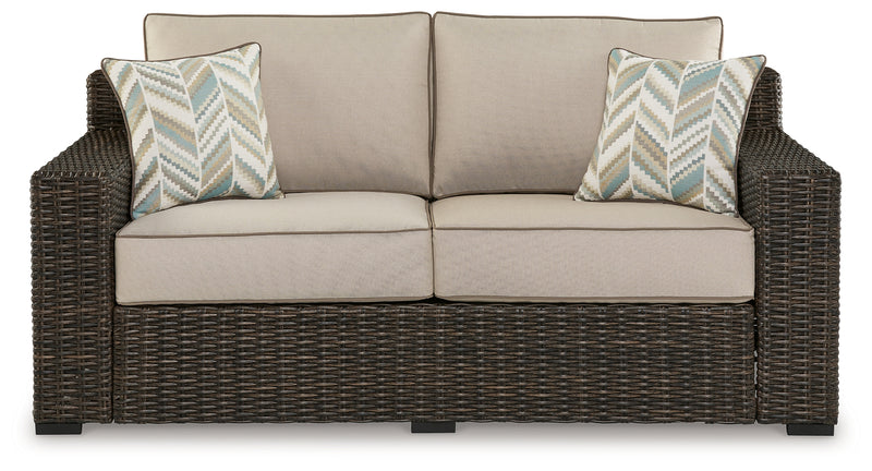 Coastline Bay Outdoor Loveseat with Cushion