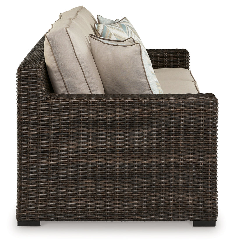 Coastline Bay Outdoor Loveseat with Cushion