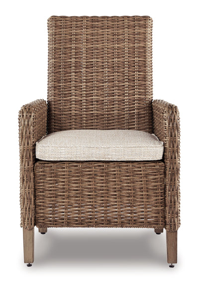 Beachcroft Outdoor Curved Corner Chair with Cushion