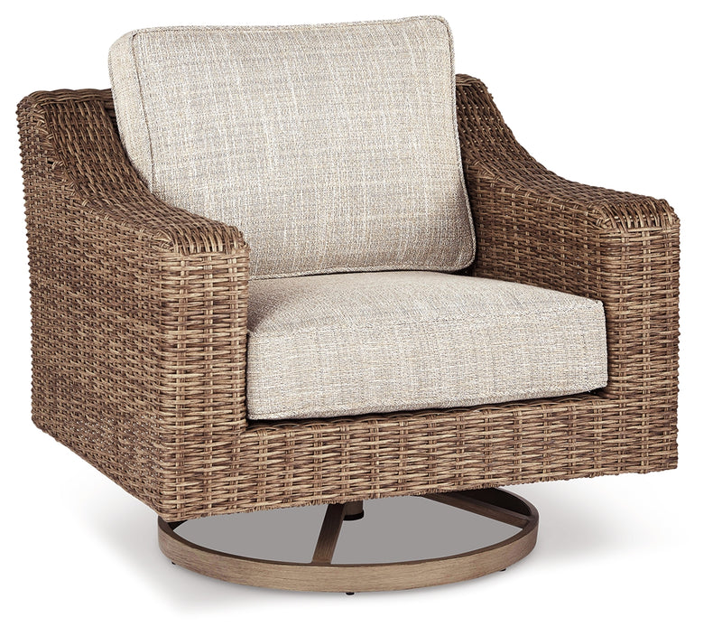 Beachcroft Outdoor Curved Corner Chair with Cushion