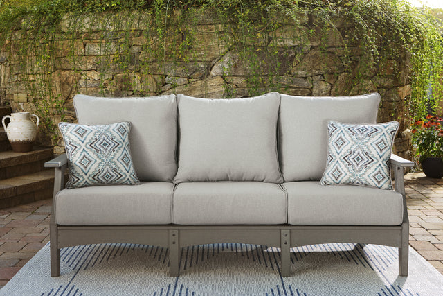 Sam's Furniture - Ashley Furniture - Visola Outdoor - Chaise Lounge with Cushion / Gray - P802-815