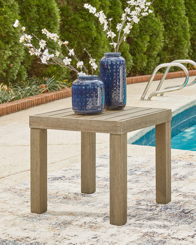 Sam's Furniture - Ashley Furniture - Silo Point Outdoor - Square End Table / Brown - P804-702