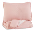Sam's Furniture - Ashley Furniture - Lexann Full Comforter Set - Full Comforter Set / Pink/White/Gray - Q901003F