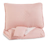 Sam's Furniture - Ashley Furniture - Lexann Full Comforter Set - Full Comforter Set / Pink/White/Gray - Q901003F