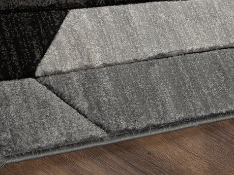 Sam's Furniture - Ashley Furniture - Chayse Rug - 5' x 6'7" Rug / Black/Gray - R403462
