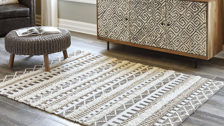 Sam's Furniture - Ashley Furniture - Karalee Rug - 8' x 10' Rug / Ivory/Brown - R404441