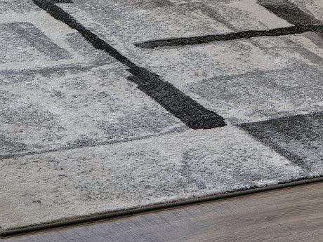 Sam's Furniture - Ashley Furniture - Brycebourne Rug - 5'3" x 7'7" Rug / Black/Cream/Gray - R404982