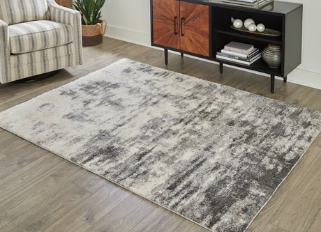 Sam's Furniture - Ashley Furniture - Gerdie Rug - 7'10" x 10' Rug / Cream/Gray - R404991