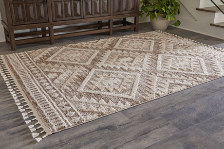 Sam's Furniture - Ashley Furniture - Odedale Rug - 8' x 10' Rug / Tan/Cream - R406061