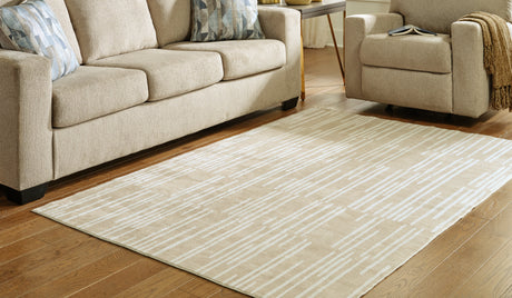 Sam's Furniture - Ashley Furniture - Ardenville Rug - 5' x 7'1" Washable Rug / Tan/Cream - R406212