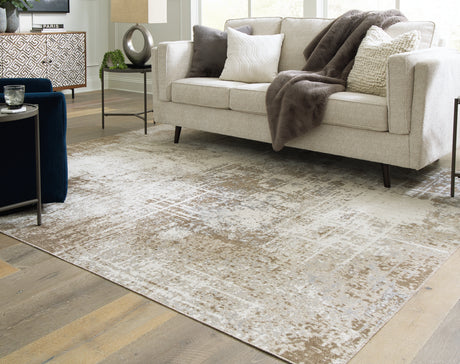 Sam's Furniture - Ashley Furniture - Grifflain Rug - 7'10" x 10'3" Washable Rug / Tan/Brown/Gray - R406231