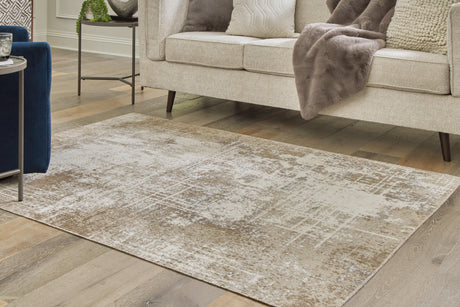 Sam's Furniture - Ashley Furniture - Grifflain Rug - 5'1" x 7' Washable Rug / Tan/Brown/Gray - R406232
