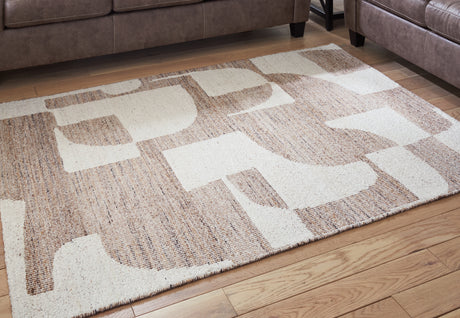 Sam's Furniture - Ashley Furniture - Brynnfield Rug - 8' x 10' Rug / Beige/Brown - R406371