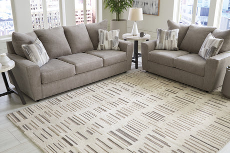 Sam's Furniture - Ashley Furniture - Leesdale Rug - 8' x 10' Rug / Ivory/Brown/Black - R406421