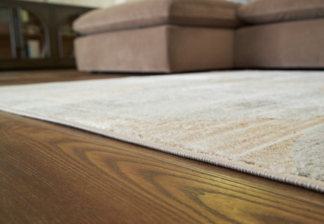 Sam's Furniture - Ashley Furniture - Truward Rug - 8' x 10' Rug / Linen/Gray/Caramel - R406471