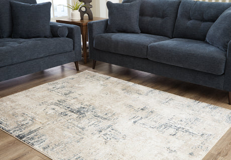 Sam's Furniture - Ashley Furniture - Gentor Rug - 8' x 10' Rug / Blue/Ivory - R406521