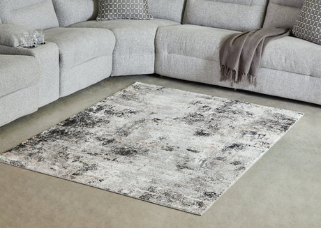 Sam's Furniture - Ashley Furniture - Langwell Rug - 5' x 7' Rug / Black/Gray/White - R406782