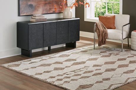 Sam's Furniture - Ashley Furniture - Brettler Rug - 8' x 10' Rug / Beige/Brown - R406791