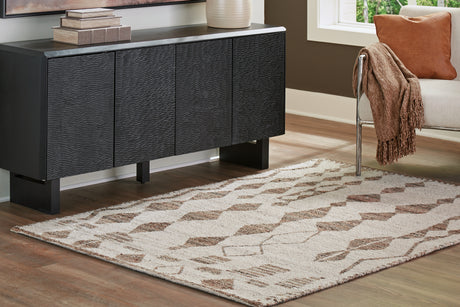 Sam's Furniture - Ashley Furniture - Brettler Rug - 5' x 7' Rug / Beige/Brown - R406792
