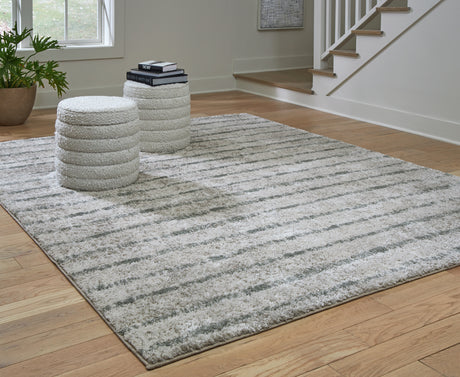 Sam's Furniture - Ashley Furniture - Laddway Rug - 8' x 10' Rug / Cream/Green - R406881