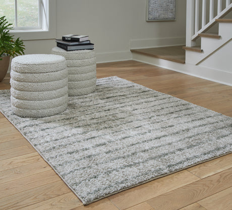 Sam's Furniture - Ashley Furniture - Laddway Rug - 5' x 7' Rug / Cream/Green - R406882