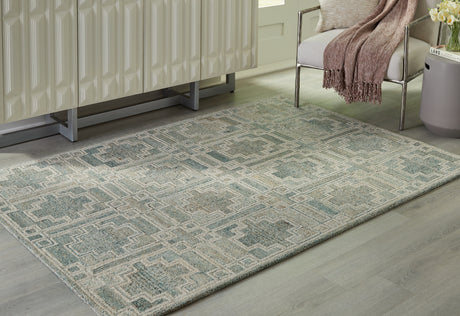 Sam's Furniture - Ashley Furniture - Jossland Rug - 5' x 7' Rug / Green/Ivory - R406912