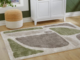 Sam's Furniture - Ashley Furniture - Anburgh Rug - Medium Rug / Green/Gray/Ivory - R407352