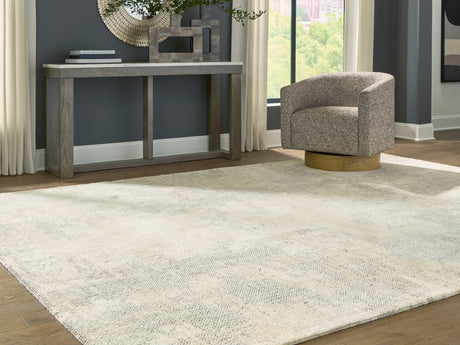 Sam's Furniture - Ashley Furniture - Raif Rug - Extra Large Rug / Gray/White/Cream - R408080