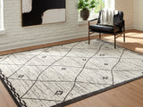 Sam's Furniture - Ashley Furniture - Fenriston Rug - Large Rug / Cream/Black - R408301