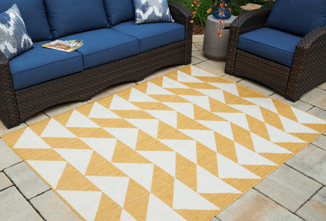Sam's Furniture - Ashley Furniture - Thomley Rug - 8' x 10' Rug / Ivory/Yellow - R900061