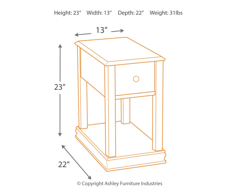 Breegin Chairside End Table