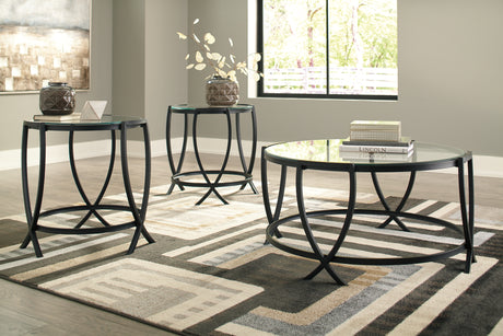 Sam's Furniture - Ashley Furniture - Tarrin Table (Set of 3) - Occasional Table Set (3/CN) / Black - T115-13