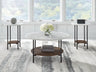 Sam's Furniture - Ashley Furniture - Wrenwich Table (Set of 3) - Occasional Table Set (3/CN) / Brown/Black/White - T167-13