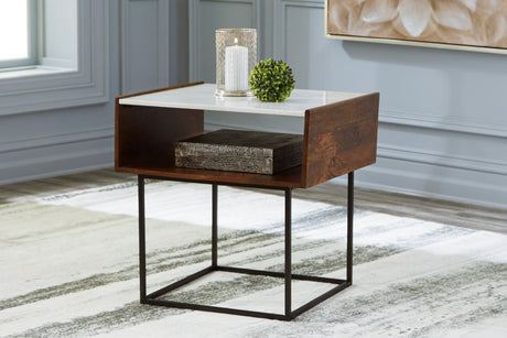 Sam's Furniture - Ashley Furniture - Rusitori End Table - Rectangular End Table / Multi - T169-3