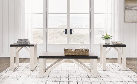 Sam's Furniture - Ashley Furniture - Dorrinson Table (Set of 3) - Occasional Table Set (3/CN) / Antique White - T236-13