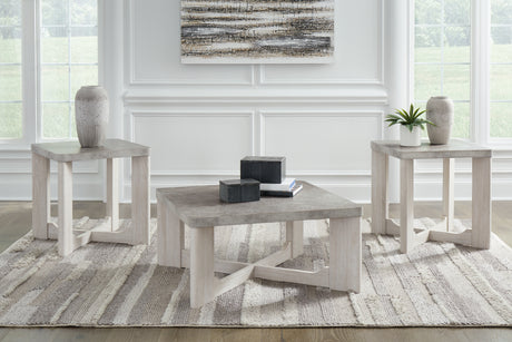 Sam's Furniture - Ashley Furniture - Garnilly Table (Set of 3) - Occasional Table Set (3/CN) / Whitewash - T247-13
