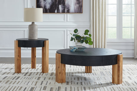 Sam's Furniture - Ashley Furniture - Breenmore Table (Set of 2) - Occasional Table Set (Set of 2) / Black/Natural - T322-12