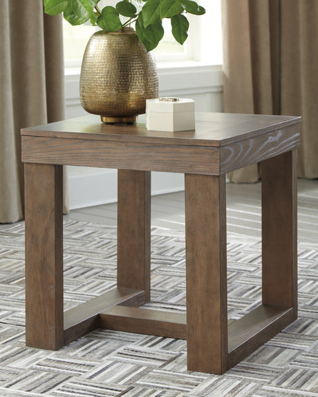 Sam's Furniture - Ashley Furniture - Cariton End Table - Square End Table / Gray - T471-2