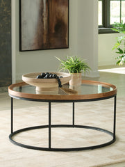 Sam's Furniture - Ashley Furniture - Noraluna Coffee Table - Round Cocktail Table - T502-8