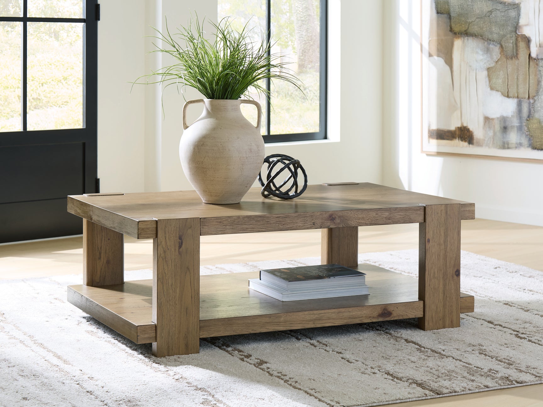 Sam's Furniture - Ashley Furniture - Flangren Coffee Table - Rectangular Cocktail Table - T553-1