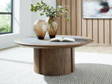Sam's Furniture - Ashley Furniture - Dontayne Coffee Table - Round Cocktail Table - T563-8