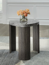 Sam's Furniture - Ashley Furniture - Surmour End Table - Triangle End Table / Gray/Brown - T600-6