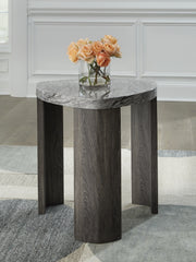 Sam's Furniture - Ashley Furniture - Surmour End Table - Triangle End Table / Gray/Brown - T600-6